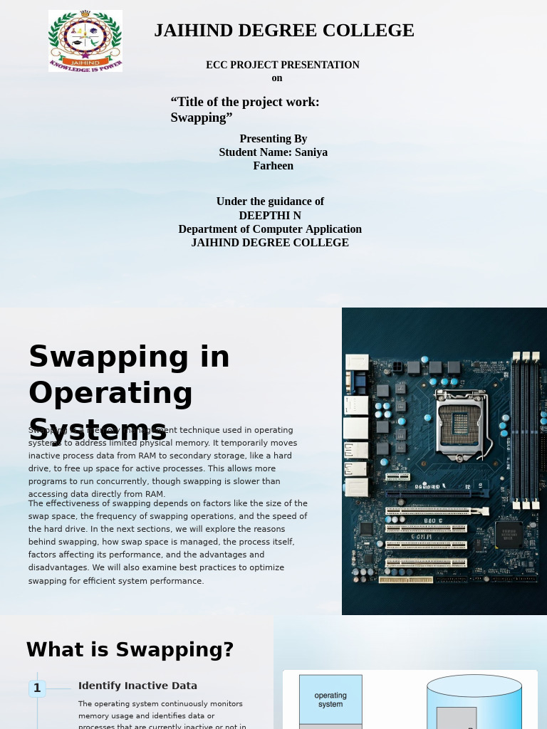 Swapping in Operating Systems | PDF | Computer Data Storage | Hard Disk ...