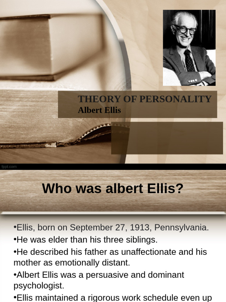 Albert Elis | PDF | Rational Emotive Behavior Therapy | Cognitive ...