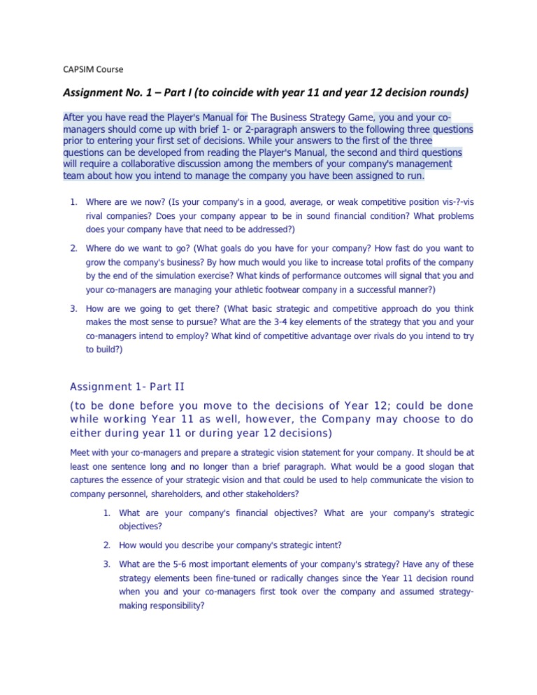 Capsim homework help 06 picture