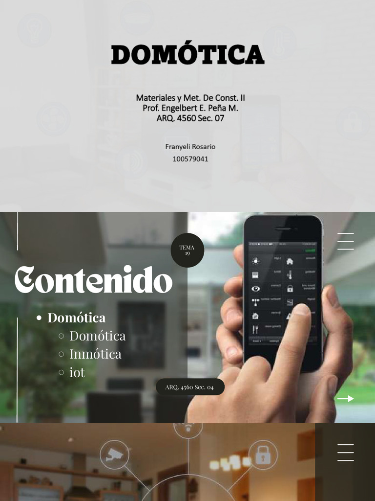 Tema 19 | PDF | Internet de las Cosas | Automatización del hogar