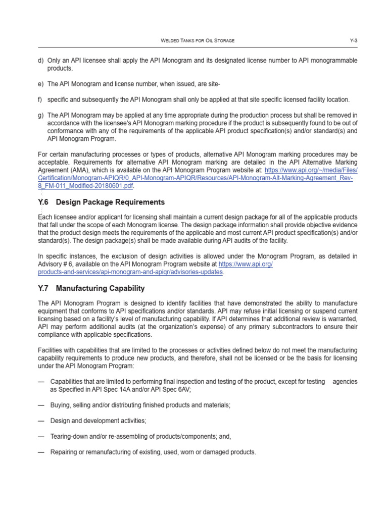 API 650 Standard Overview and Guidelines | PDF | Resource Conservation ...