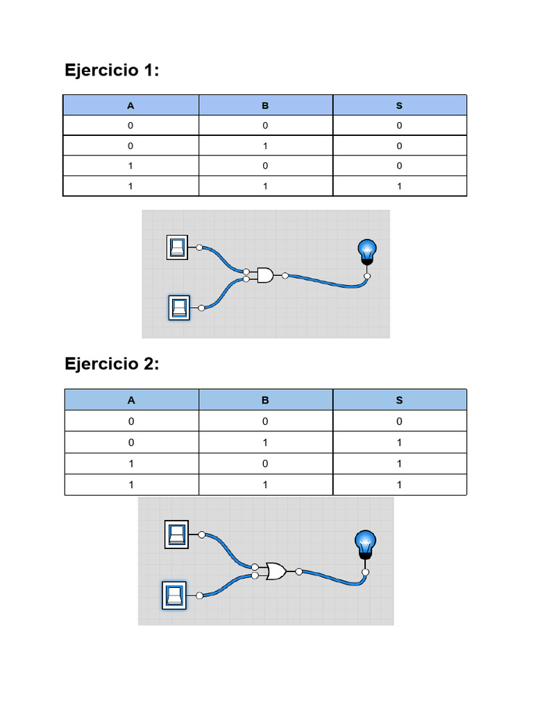 Ejercicios de Logicly | PDF