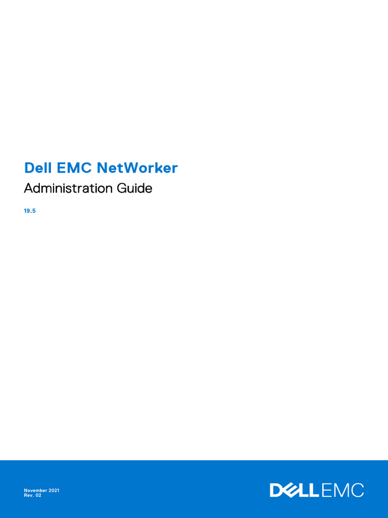 Dell EMC NetWorker Admin Guide 19.5 | PDF | Backup | File System