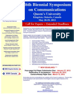 Queen's University 26th Biennial Symposium on Communications