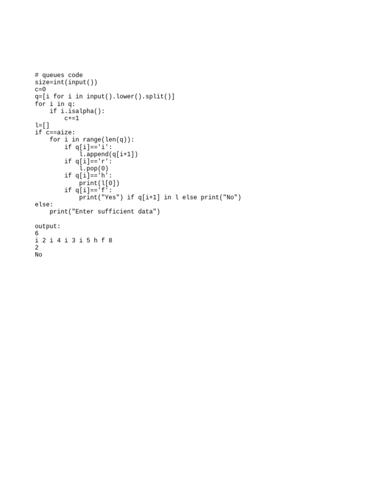 Python Queue Operations Guide | PDF