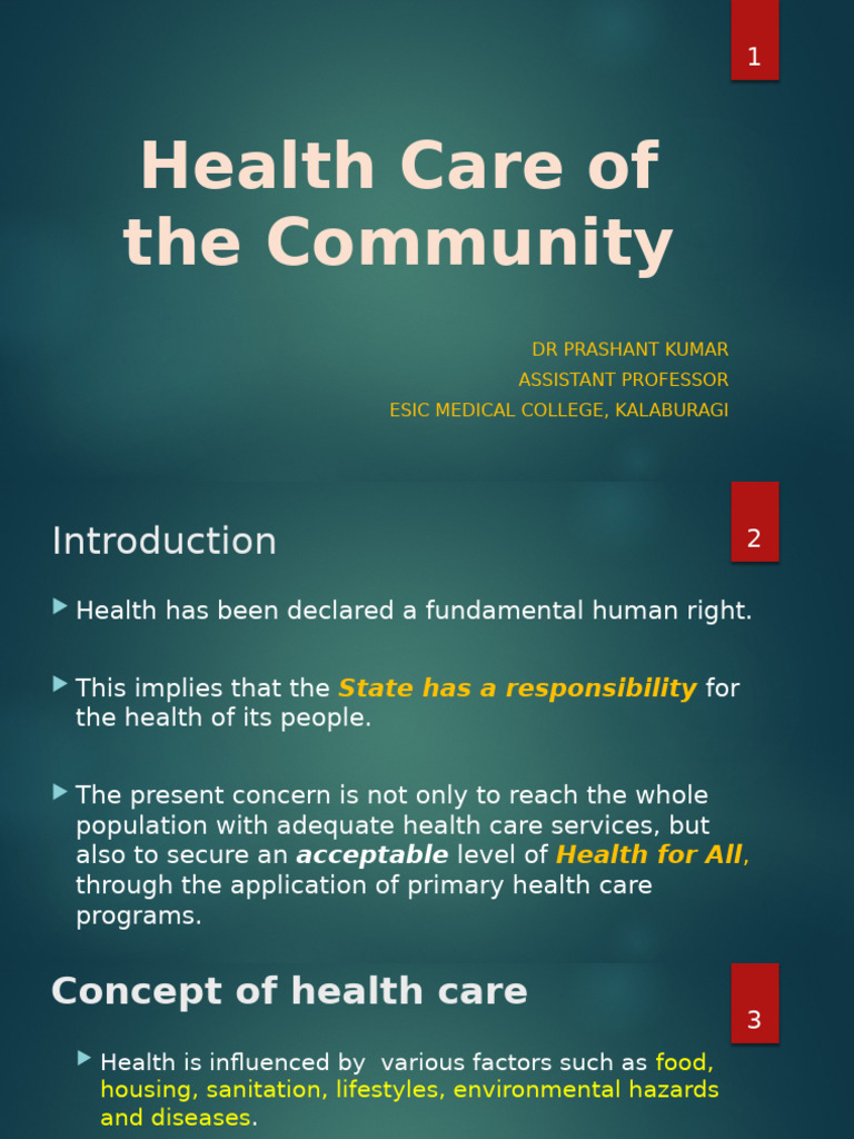 Health Care of The Community | PDF | Health Care | Hospital