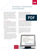 Test Relationships in Attitudinal and Behavioral Models: Amos 18 - Specifications