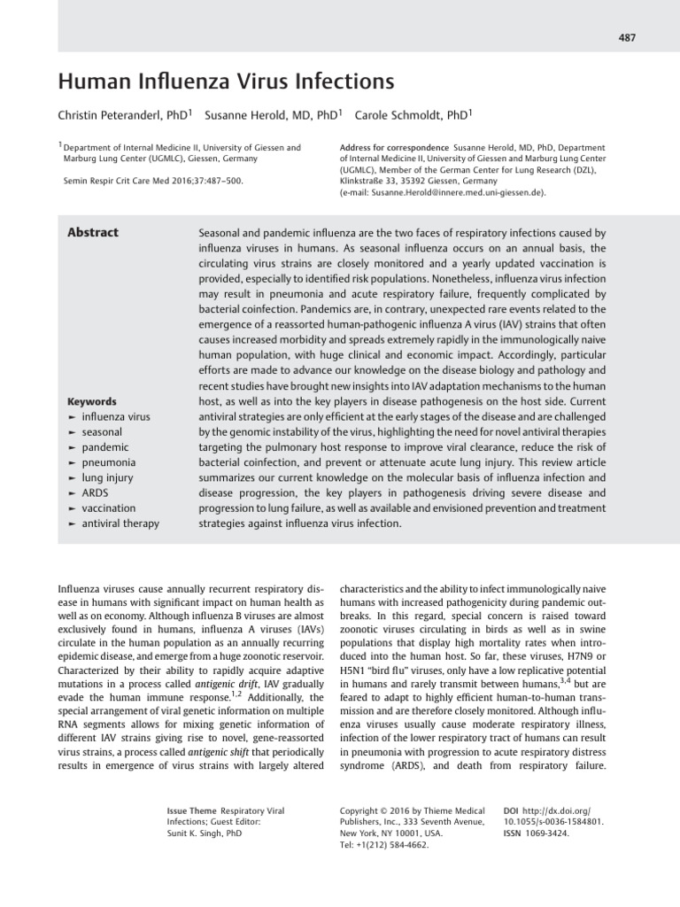 Influenza Virus Review | PDF | Influenza | Influenza A Virus
