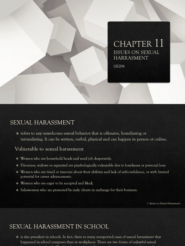 Understanding Sexual Harassment Issues | PDF | Sexual Harassment ...