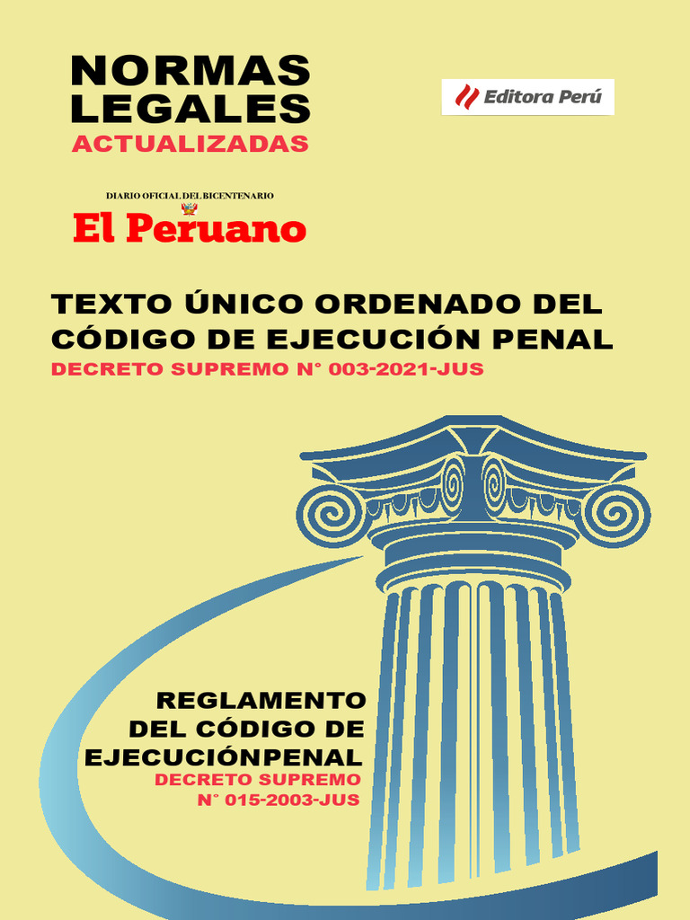 Código de Ejecucion Penal y Su Reglamento | PDF | Pena capital ...