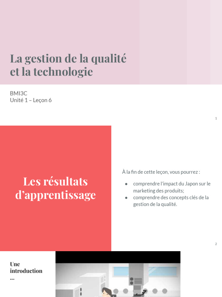 Gestion de la qualité et technologies japonaises | PDF | Management de ...
