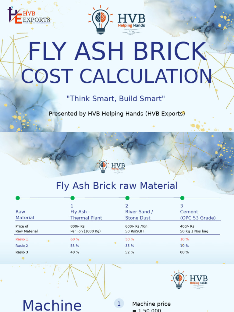 Fly Ash Brick Cost Analysis Guide | PDF