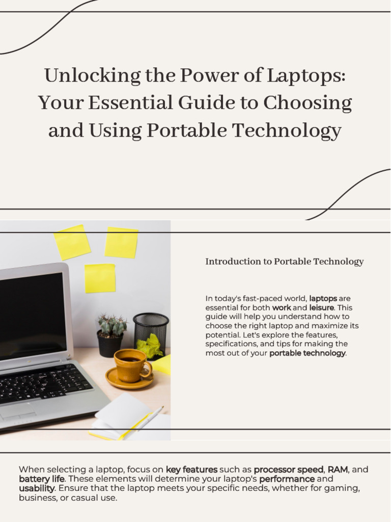 Laptop Buying & Usage Guide | PDF
