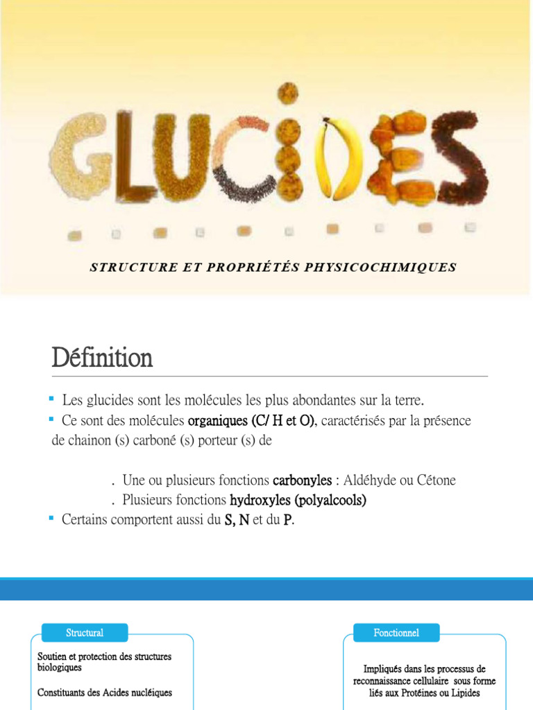 Structure et fonctions des glucides | PDF | Glucide | Isomère