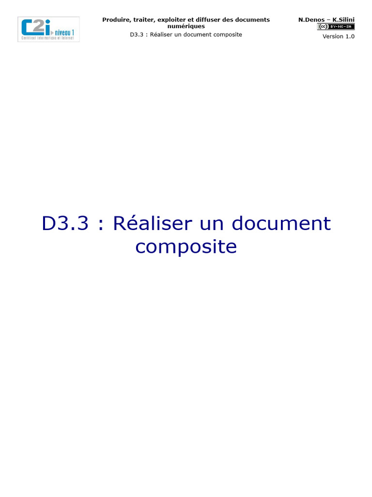 Réaliser un document composite numérique | PDF | Image numérique ...