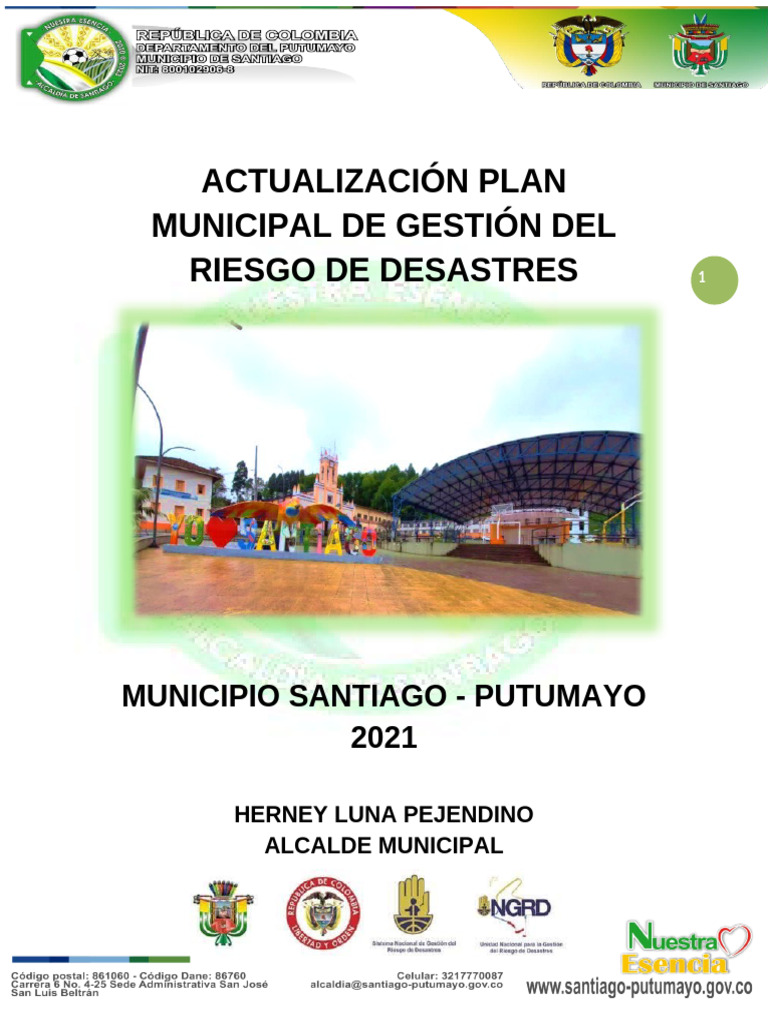 PGRD - Municipio de Santiago | PDF | Reducción de Desastres ...