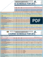 2012 Course Calendar