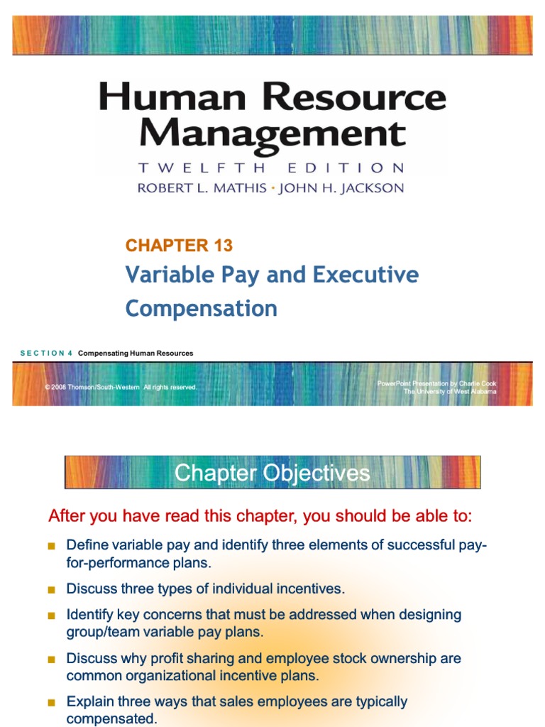 Variable Pay and Executive Variable Pay and Executive Compensation ...