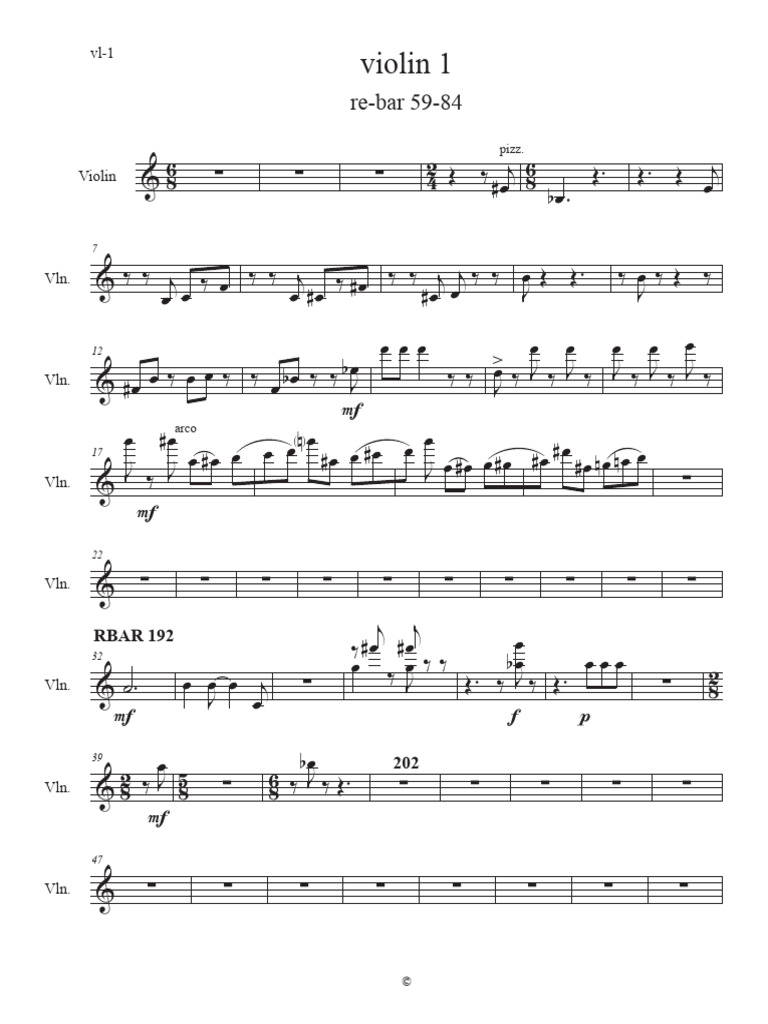 Violin 3 - Score | PDF