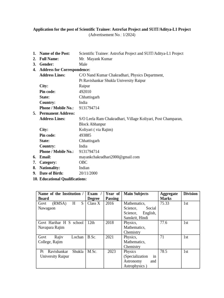 mayank-application-for-the-post-of-scientific-trainee-pdf-astronomy