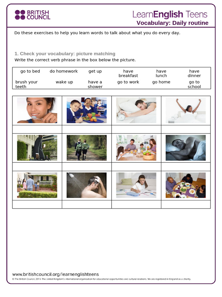 Daily Routine - Exercises Removed | PDF