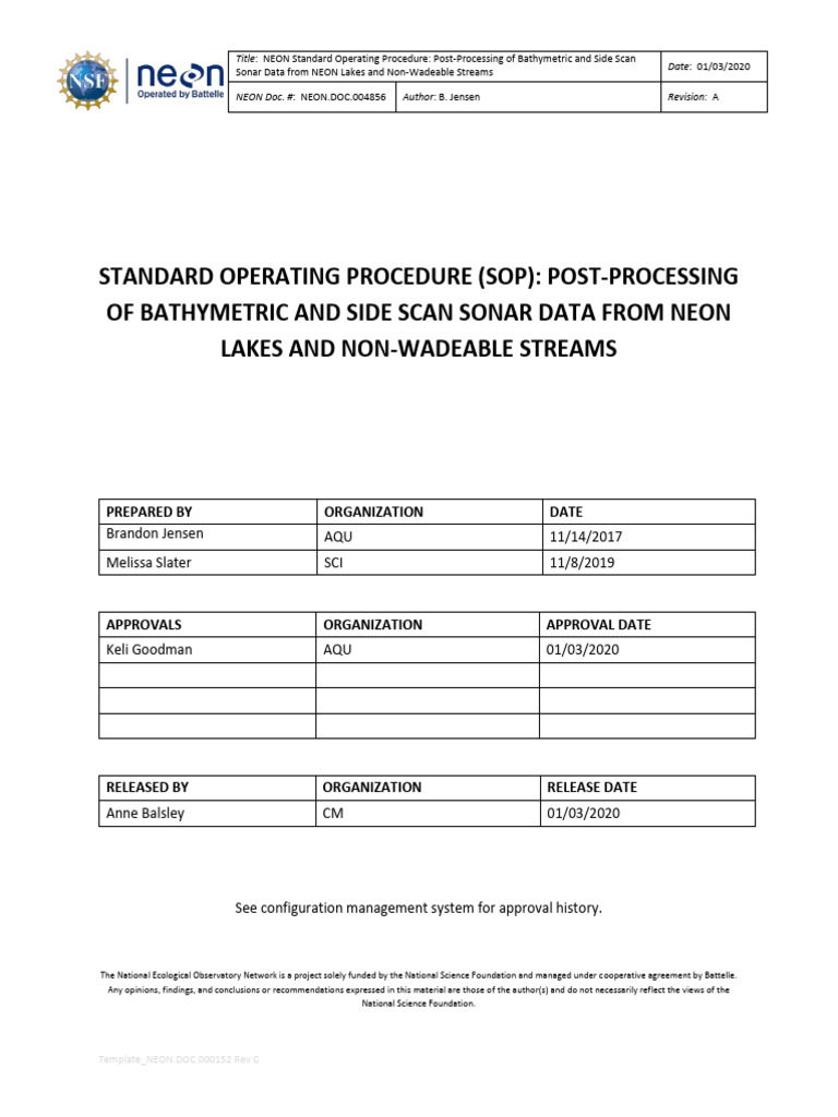 NEON DOC 004856va | PDF | Arc Gis | Geographic Data And Information