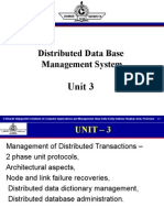 Distributed Data Base Management System: Unit 3