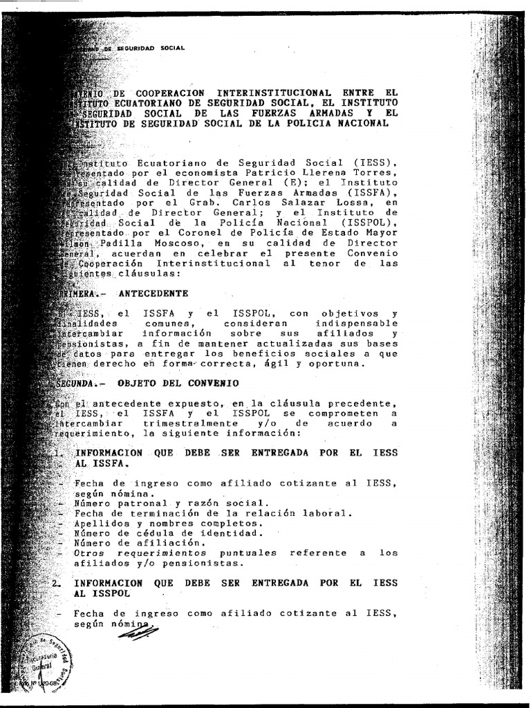 Issffa Isspol Iess | PDF