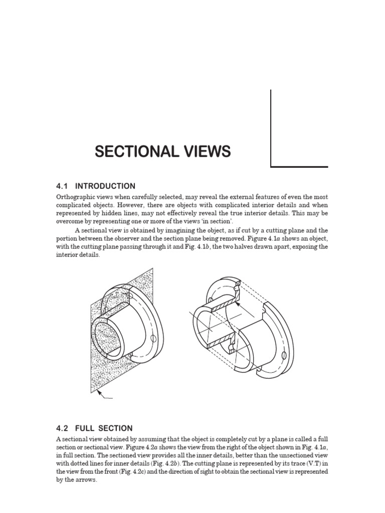 Understanding Sectional Views in Drawing | PDF