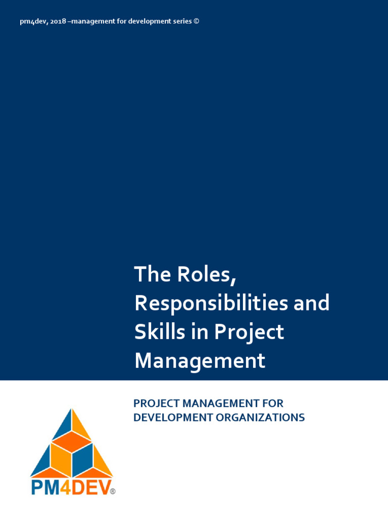 Roles, Responsibilities and Skills in Project Management | PDF ...