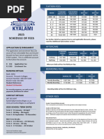 PC Rynfield Fees 2025 - Final | PDF | Fee | Services (Economics)