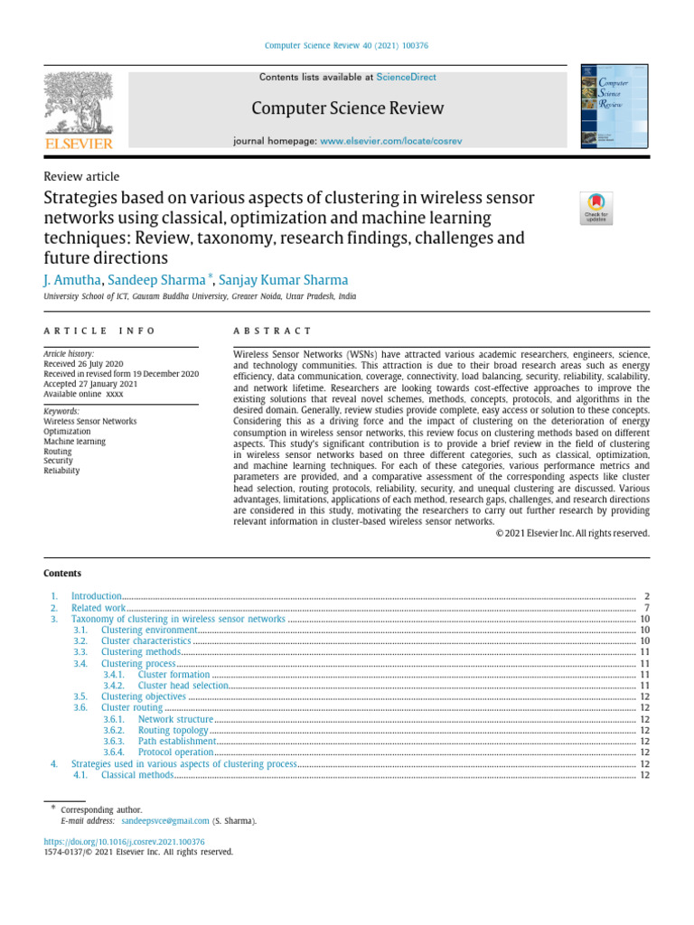 Strategies Based On Various Aspects of Clustering in Wireless Sensor ...