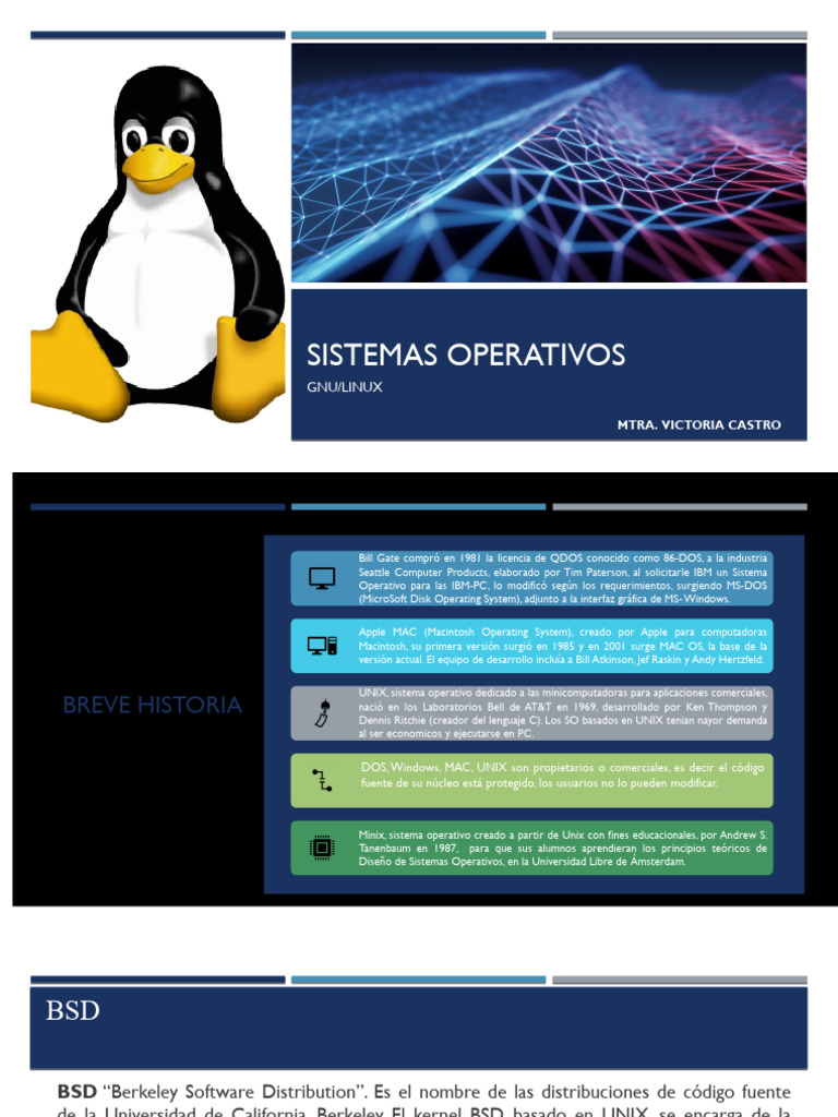 Linux INF207 | PDF | Distribución de Linux | Software libre