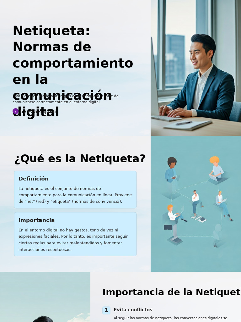 Netiqueta Normas de Comportamiento en La Comunicacion Digital | PDF ...