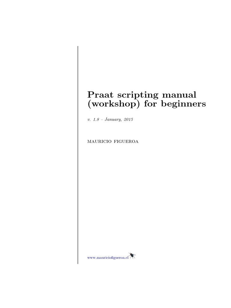Praat Scripting Manual 0.1.8 04 | PDF | Control Flow | Computer File