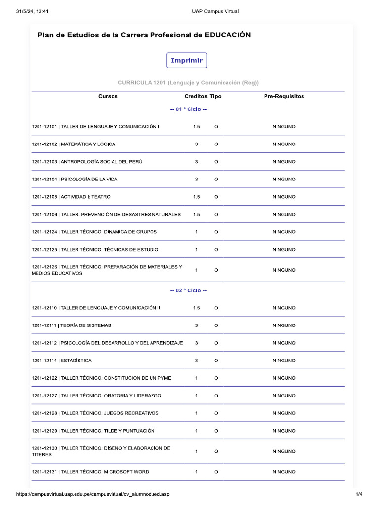 UAP Virtual Campus Overview | PDF