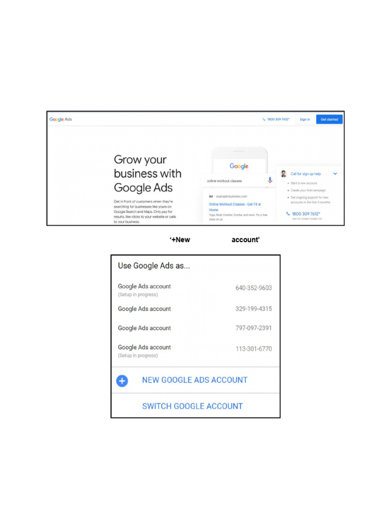 SEM - Display LP - Google Ads Interface - Search Ad (1) | PDF | Digital ...