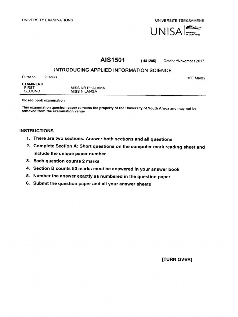 Ais1501 2017 10 e 1 | PDF
