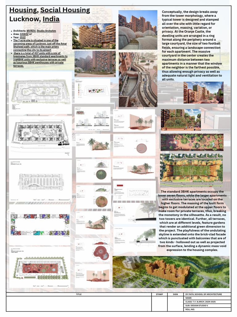 Housing, Social Housing - Lucknow, India | PDF | Apartment | Buildings ...