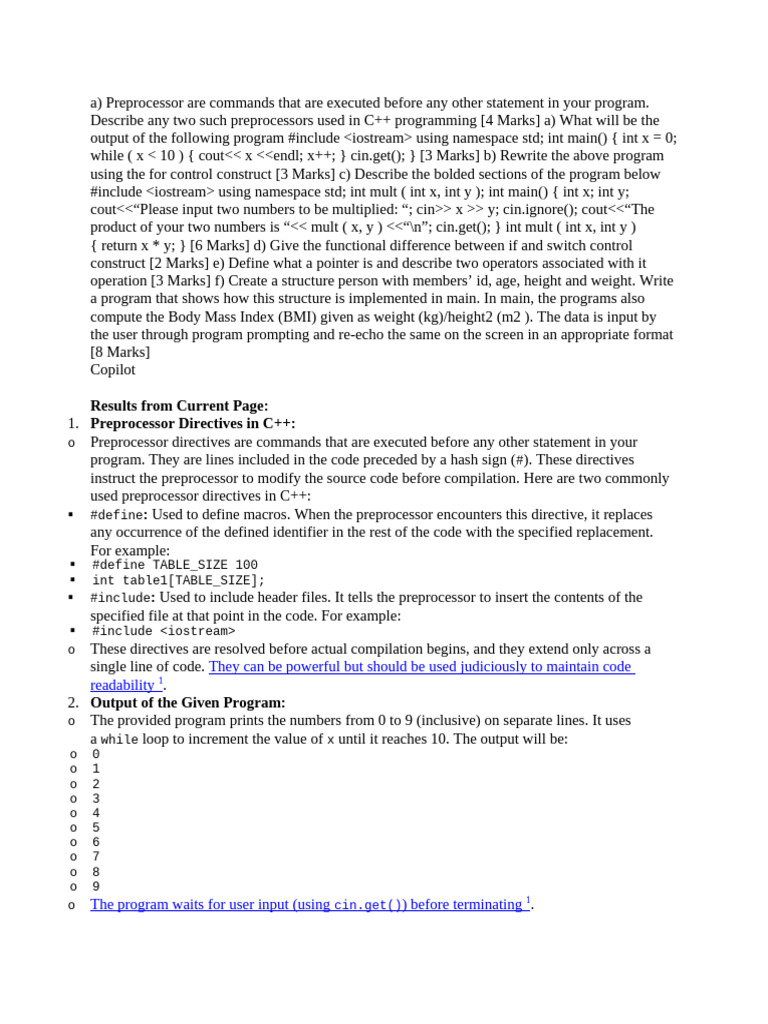 C++ Revision | PDF | Area | Rectangle
