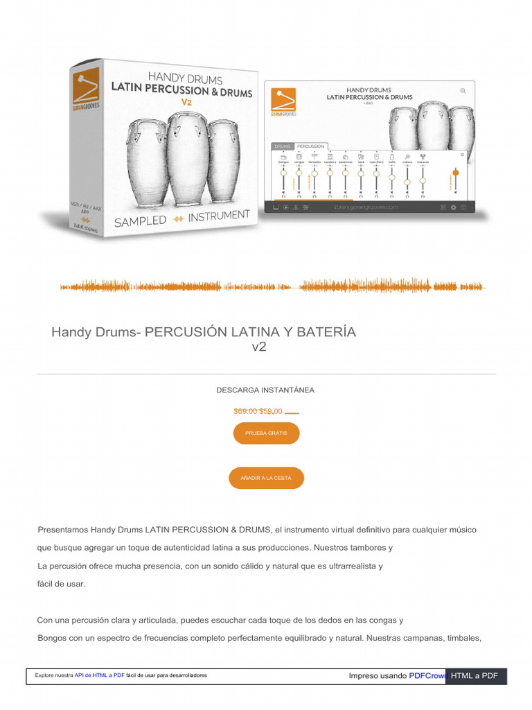 Library Gorangrooves Com Virtual Instruments Handy Drums Lat-1 | PDF ...