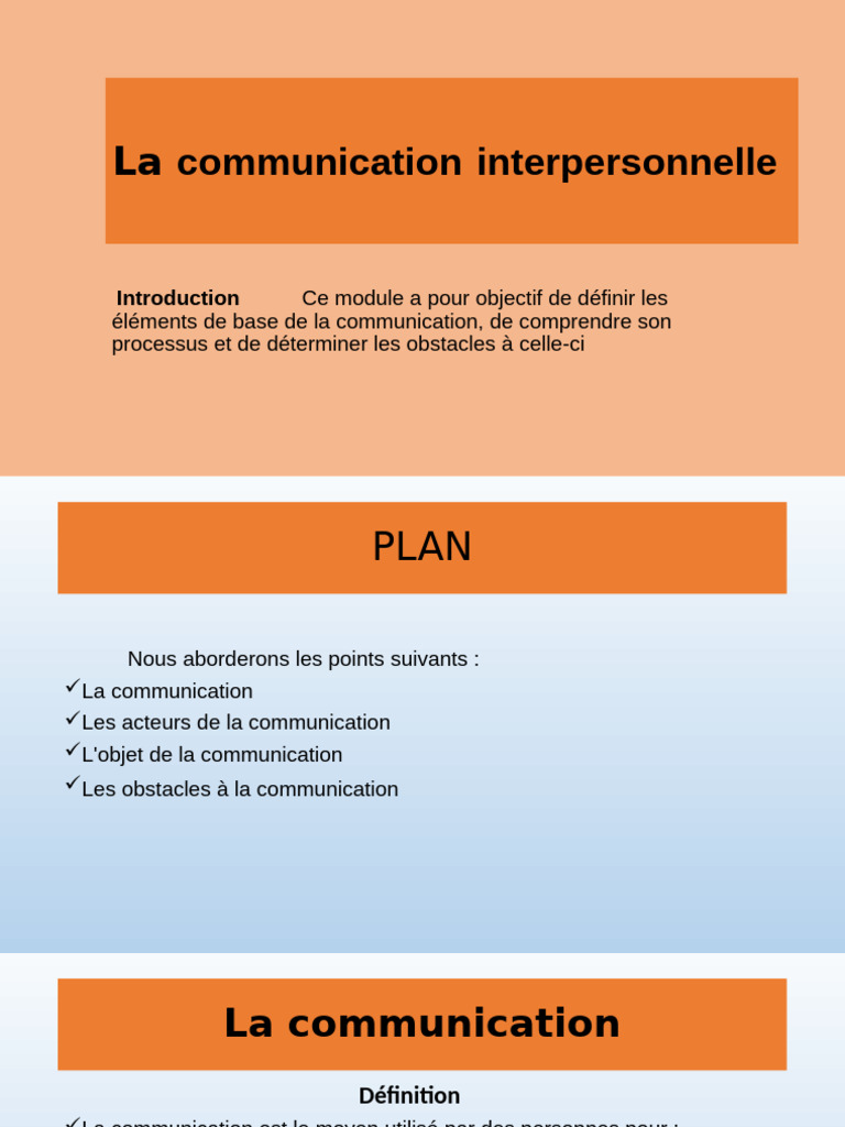 Comprendre la communication interpersonnelle | PDF | la communication ...