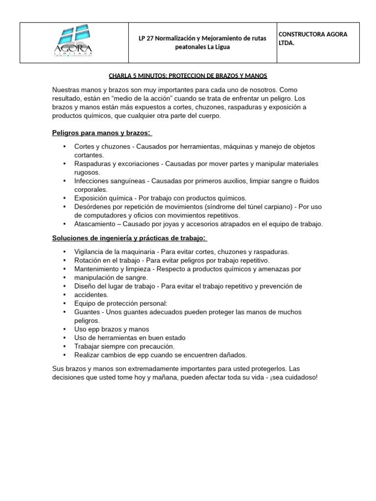 Charla 5 Minutos 6 Pdf