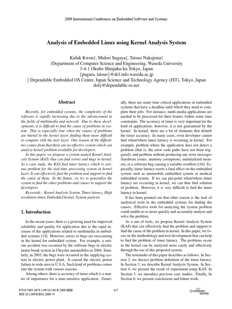 Embedded Linux Kernel Analysis | PDF | Kernel (Operating System ...