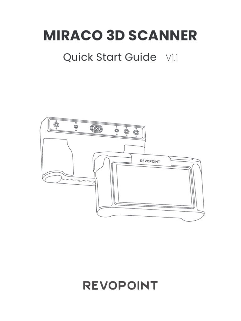 MIRACO 3D Scanner Quick Start Guide | PDF | Image Scanner | Exposure ...