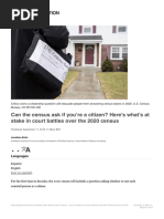 Can The Census Ask If You're A Citizen? Here's What's at Stake in Court Battles