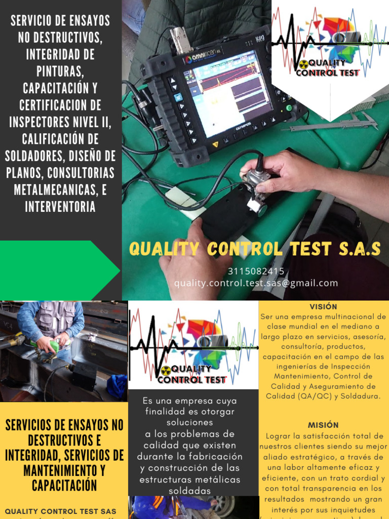 Quality Control Test | PDF | Calidad (comercial) | Soldadura