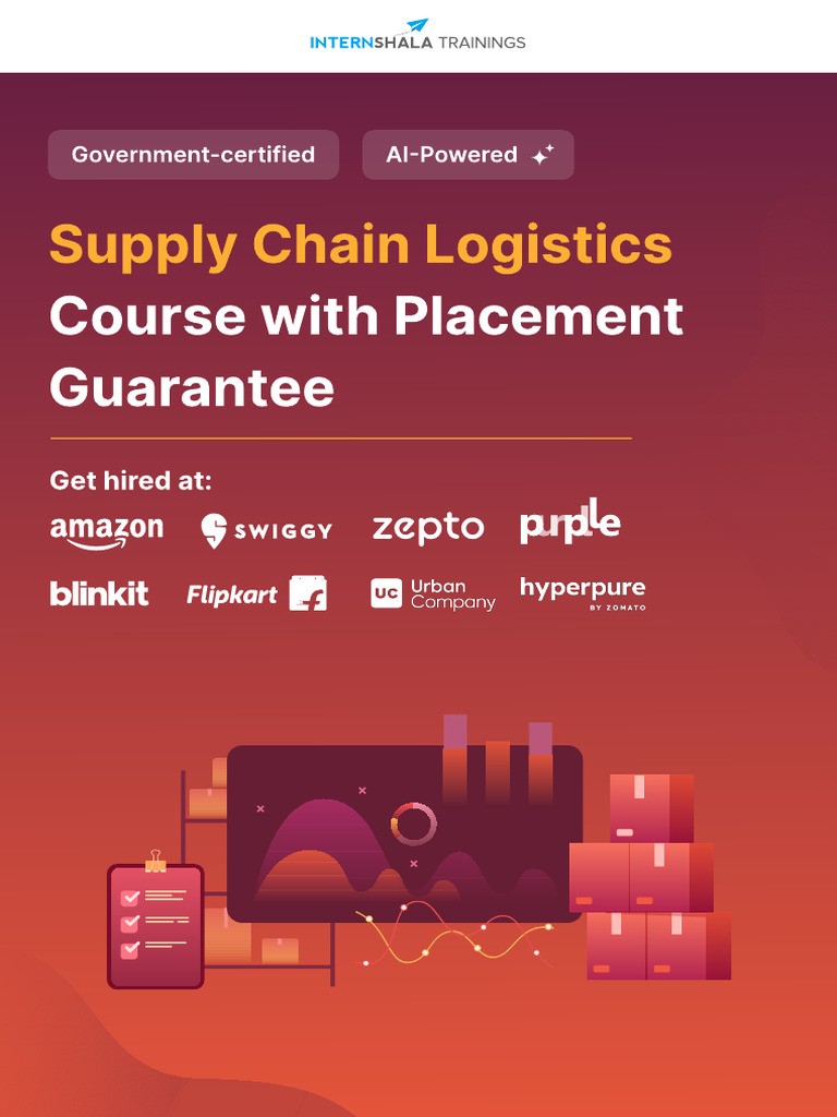 Supply Chain Logistics Brochure PDF Logistics E Commerce