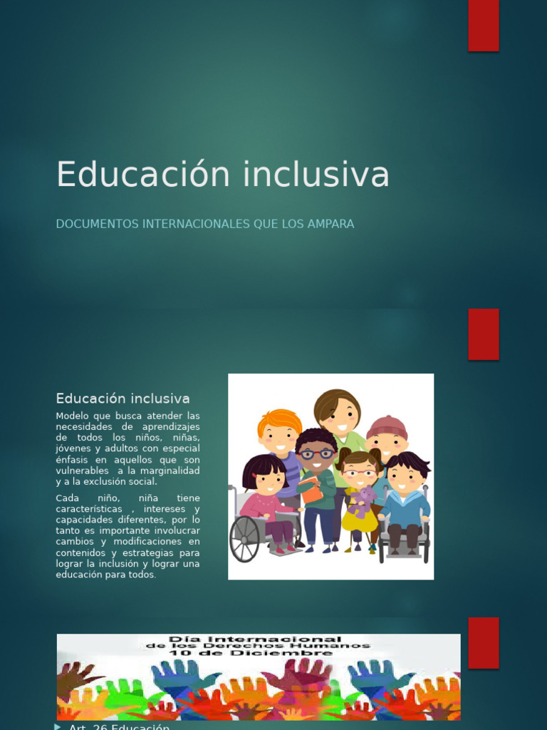 Educación Inclusiva y Derechos Humanos | PDF | Invalidez | Justicia
