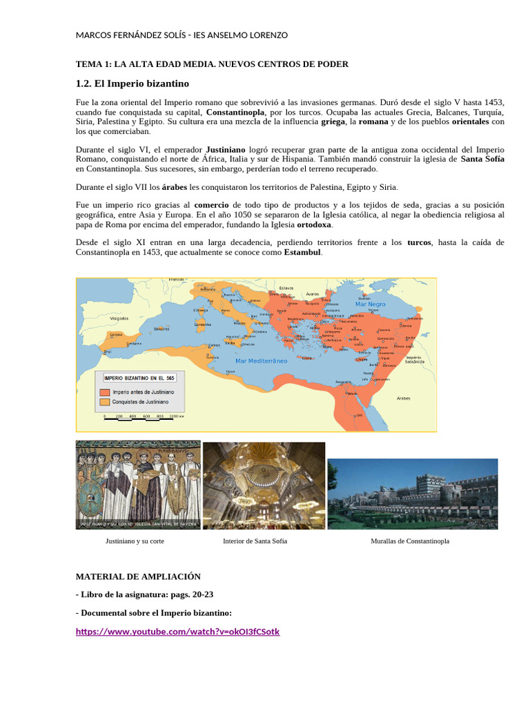 El Imperio Bizantino y su Caída | PDF
